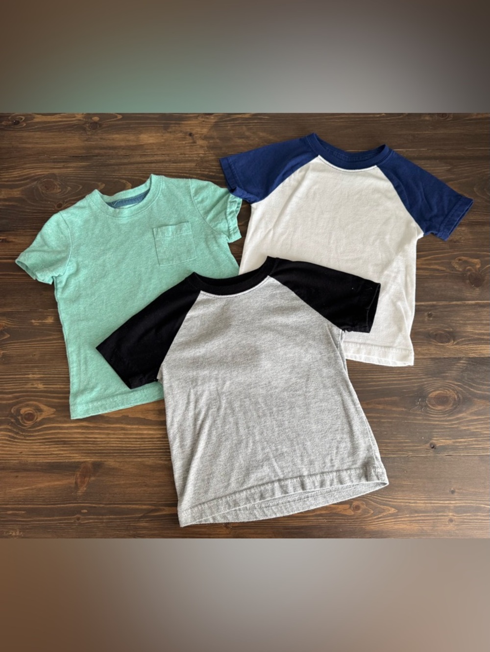 Kids Short Sleeve Crew & Raglan Tee Set